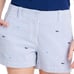 Vineyard Vines Seersucker Blue Whale Embroidered Preppy Business Casual Shorts 8