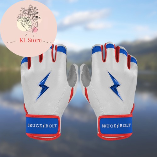 NWT Bruce Bolt Adult NIMMO Series Short Cuff Batting Gloves | USA | Sz: L