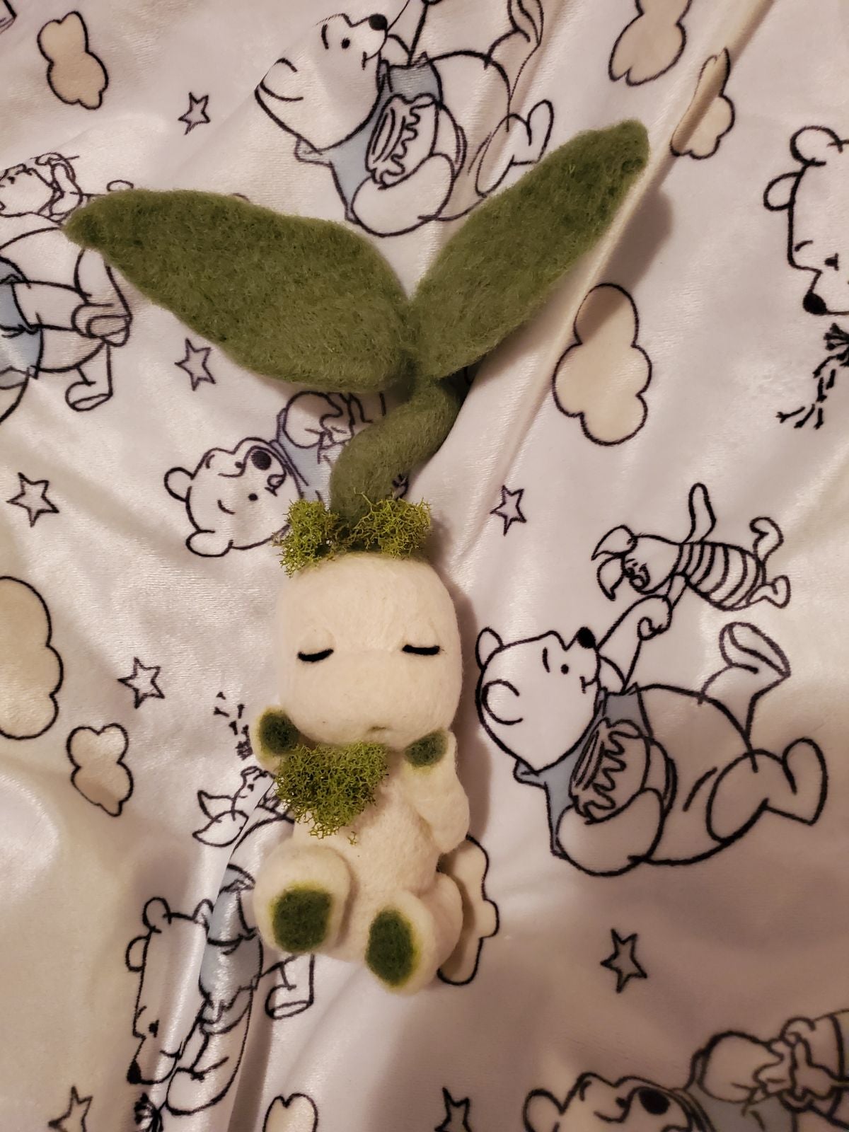 needle felted fantasy plant
