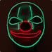 Psycho Clown Mask LED MASK COSTUME carnival mask