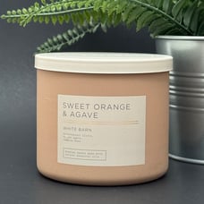 BBW Sweet Orange & Agave White Barn Bath & Body Works 3 Wick Candle