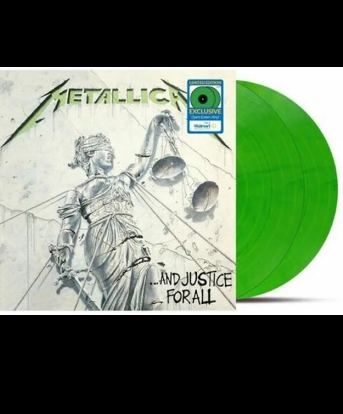 METALLICA ..And JUSTICE FOR ALL DYERS GREEN Double Vinyl Record Album NEW Mint