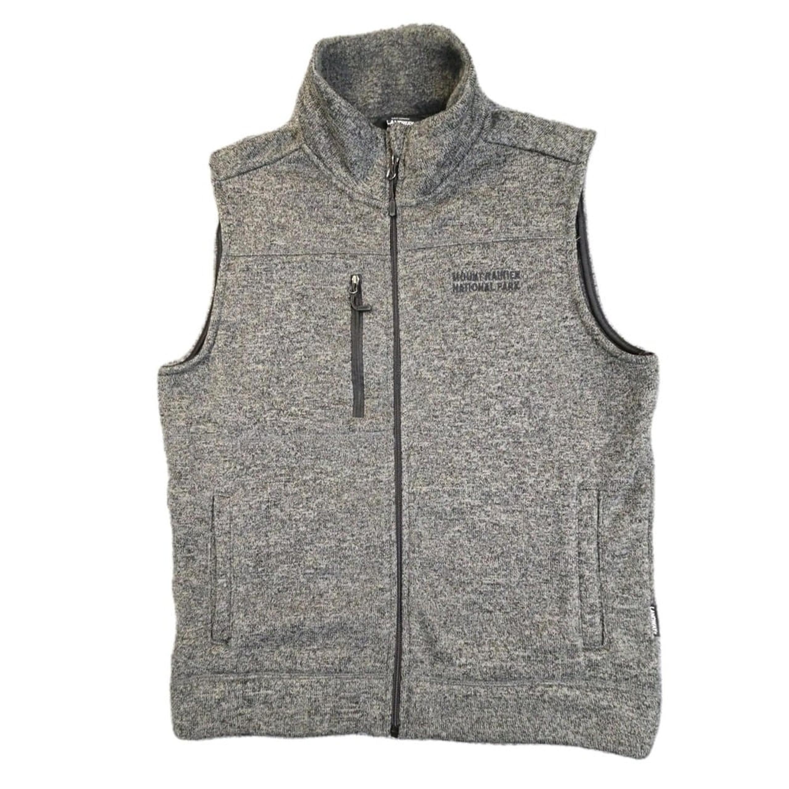 Landway Outerwear Mount Rainier National Park Fleece Vest – Size Medium, Gray