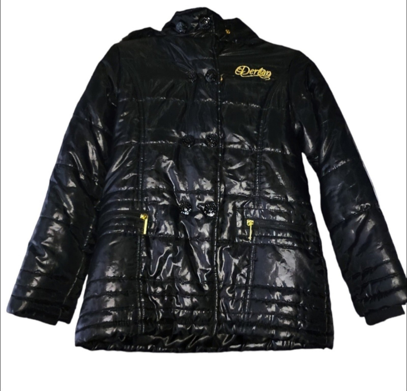 Rare! Vintage Y2K Dereon Fur Trimmed Puffer Jacket