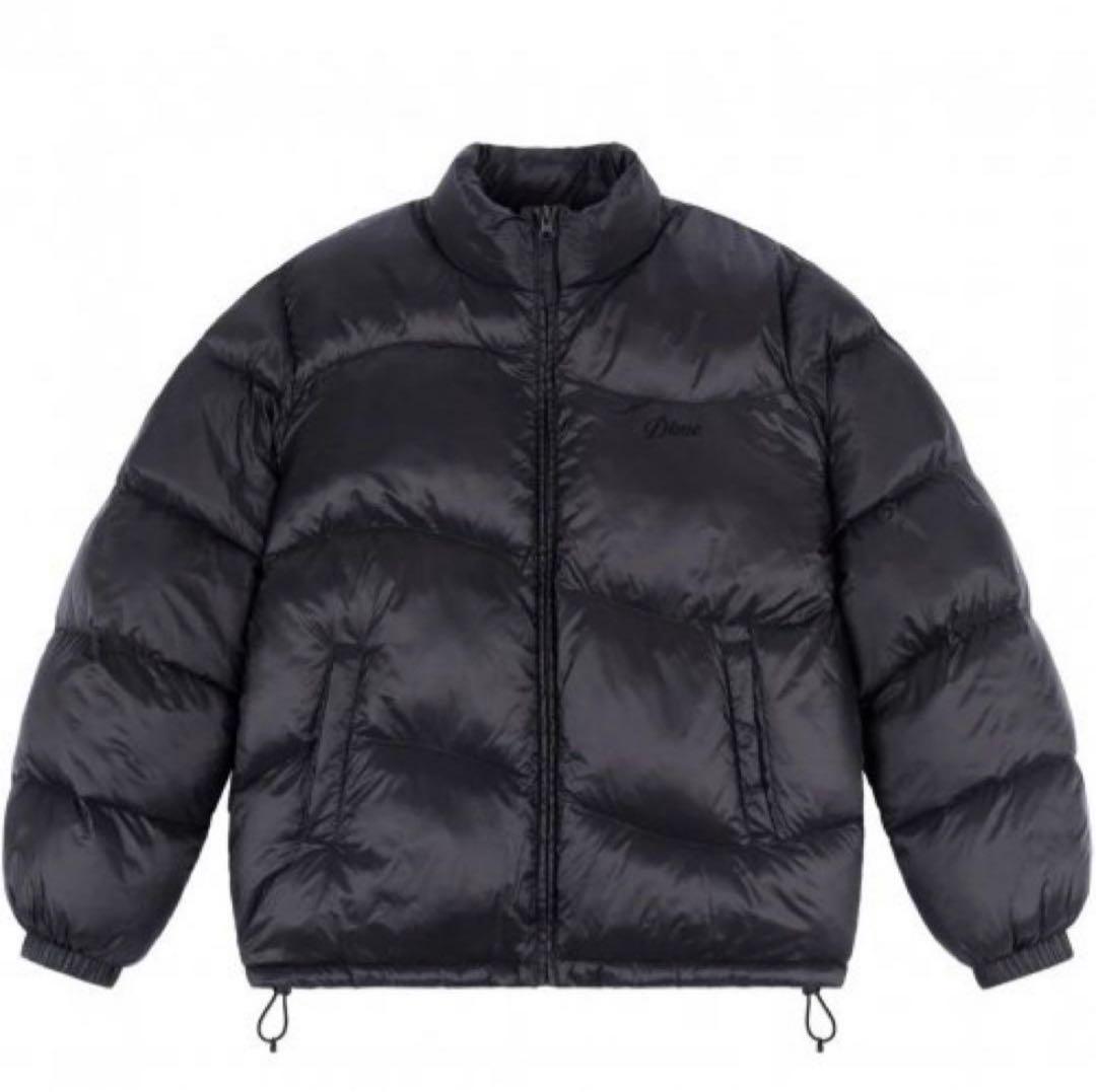 DIME Down Jacket Black S with Drawcord
