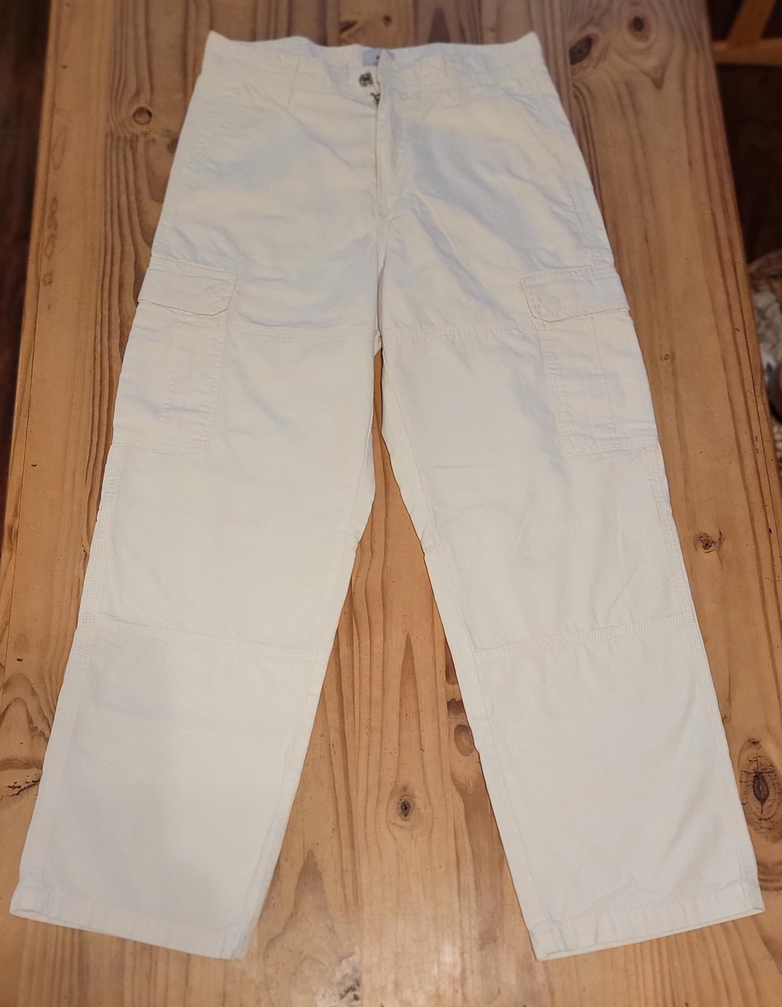 Women's White/ Beige H&M Cargo Pants