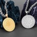 14K Gold Plated Cubic Zircon Pendant, INUS1BR194