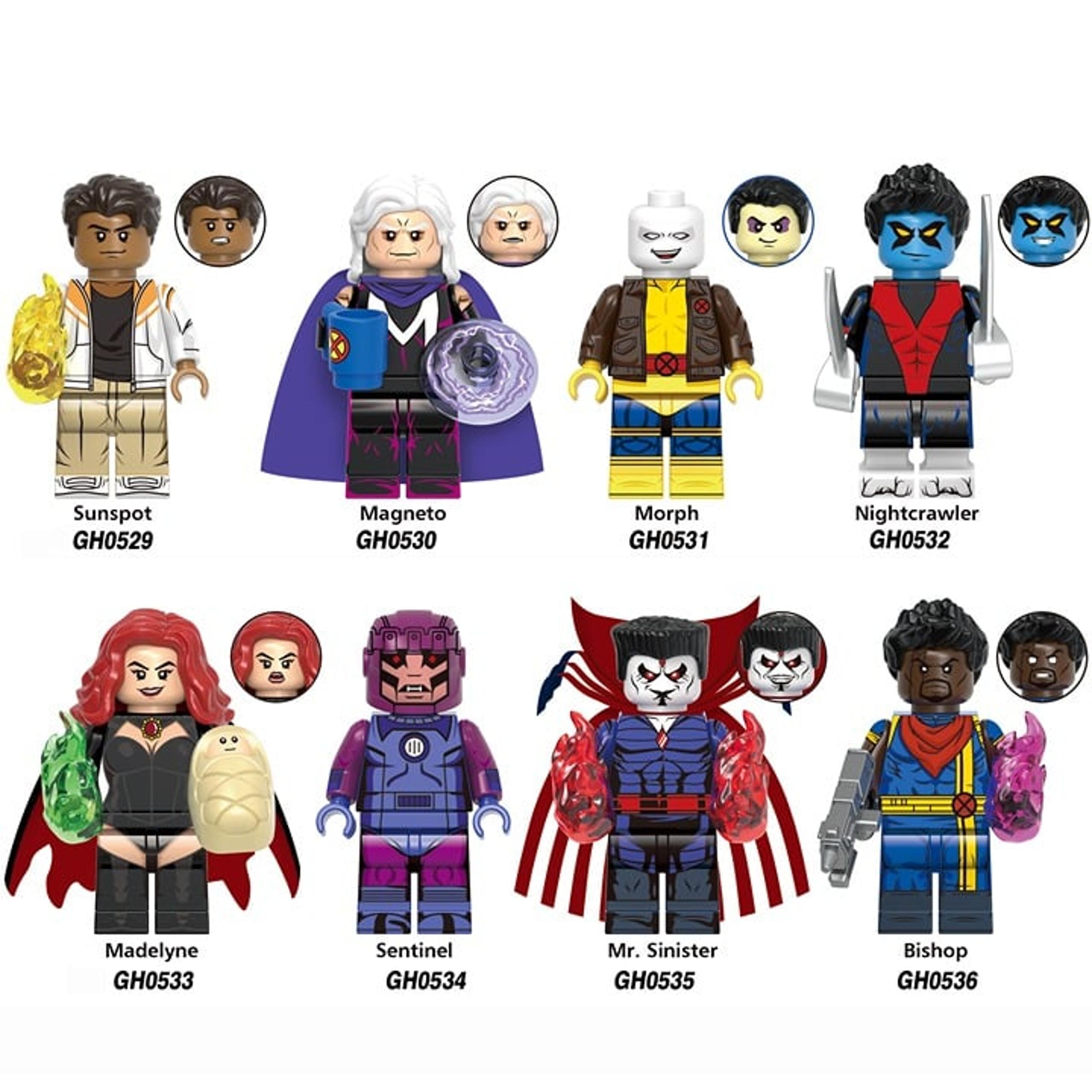 Marvel X-Men 97 Costom Building Block Minifigures X 8 Set B