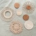 MeraMera Rattan Wall Decor,Rattan Flower Wall Basket Decor Set of 7,Boho Wall De