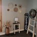 MeraMera Rattan Wall Decor,Rattan Flower Wall Basket Decor Set of 7,Boho Wall De