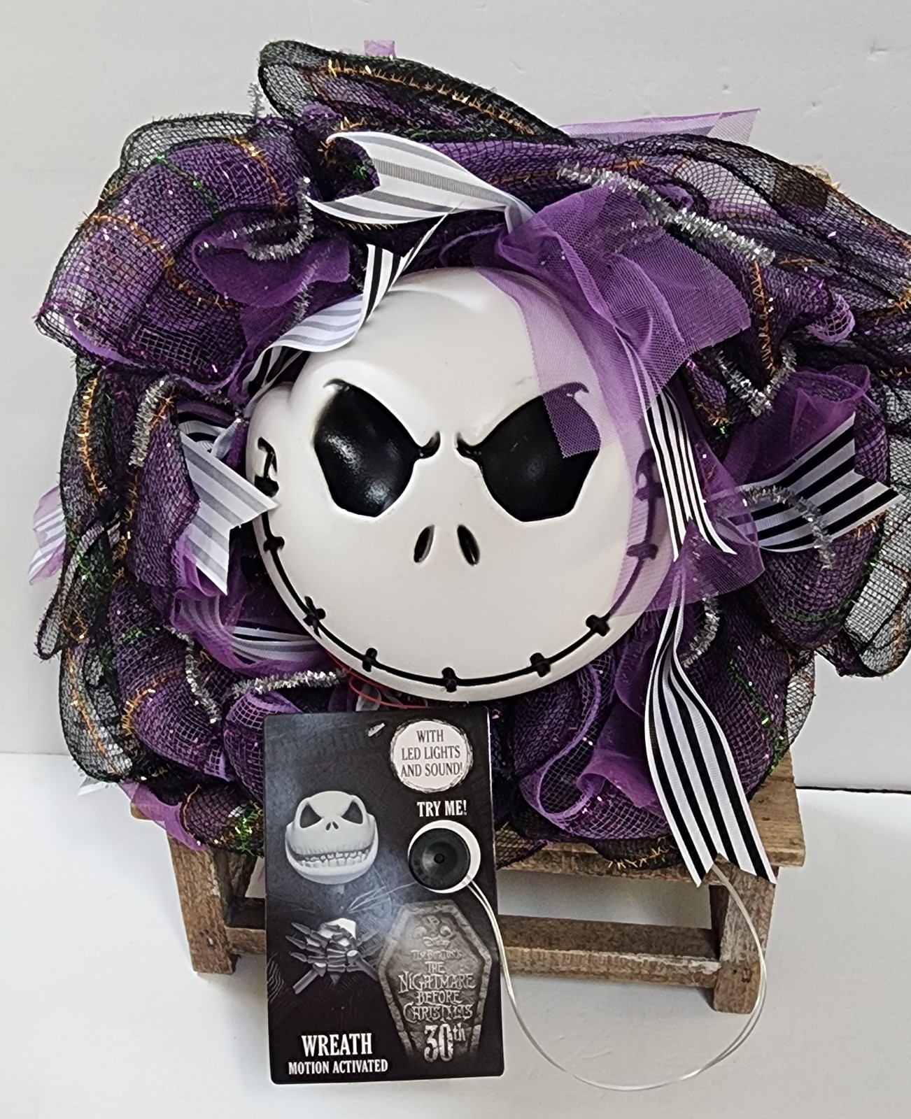 The Nightmare Before Christmas Wreath Motion Activated