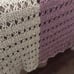 Handmade Crochet Blanket Afghan Throw Gray and Purple Size 48x54