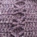Handmade Crochet Blanket Afghan Throw Gray and Purple Size 48x54