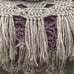 Handmade Crochet Blanket Afghan Throw Gray and Purple Size 48x54