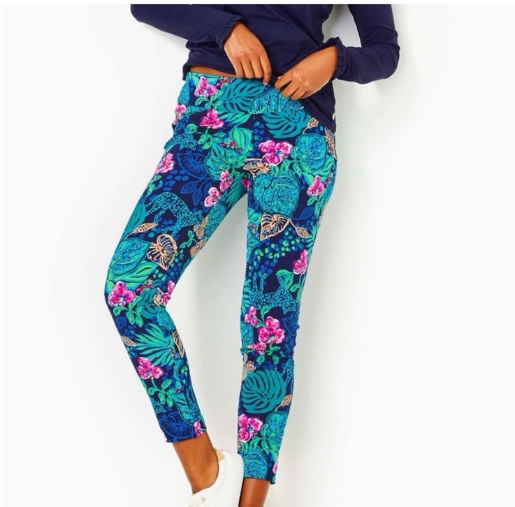 LILLY PULITZER CORSO PANT *LIFE OF THE PARTY* LOW TIDE UPF 50+ size 2