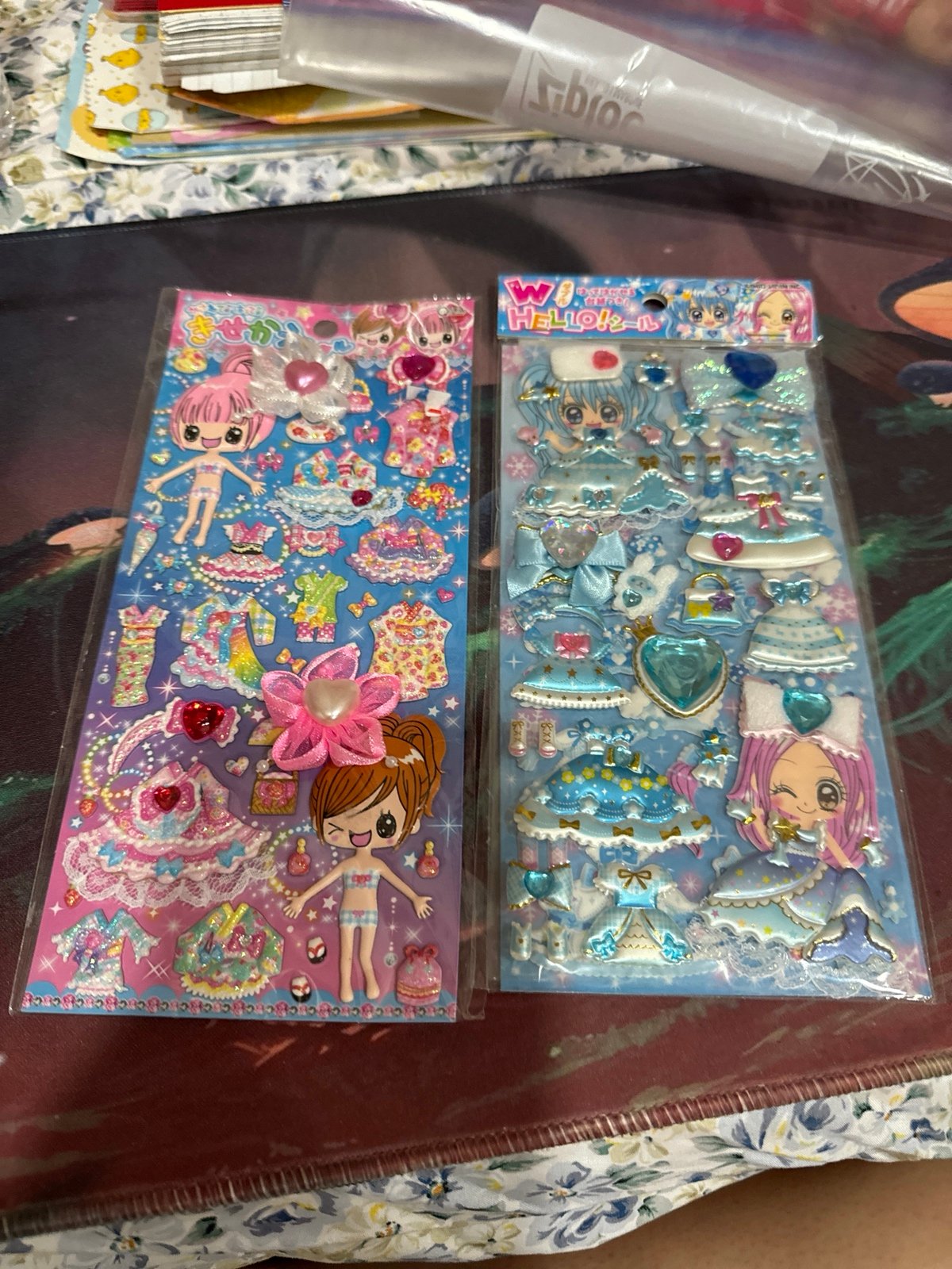 Qlia kawaii girls stickers