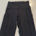 Lululemon Athletica Fast and Free 7/8 Length Black Leggings Nulux 25 Size 2