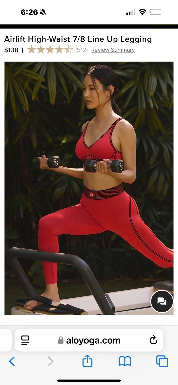 Airlift High-Waist 7/8 Line Up Legging
