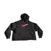 Nike Icon Clash Fleece Black Crop Hoodie Women's Sz 1X Pink Yellow Double Swoosh
