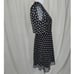 Alice + Olivia wrap mini dress black white floral embroidered 2