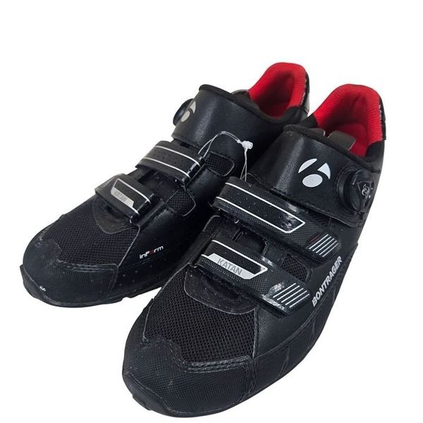 Bontrager Katan Mens Cycling Shoes Adjustable Straps Black Red Mens Size 9