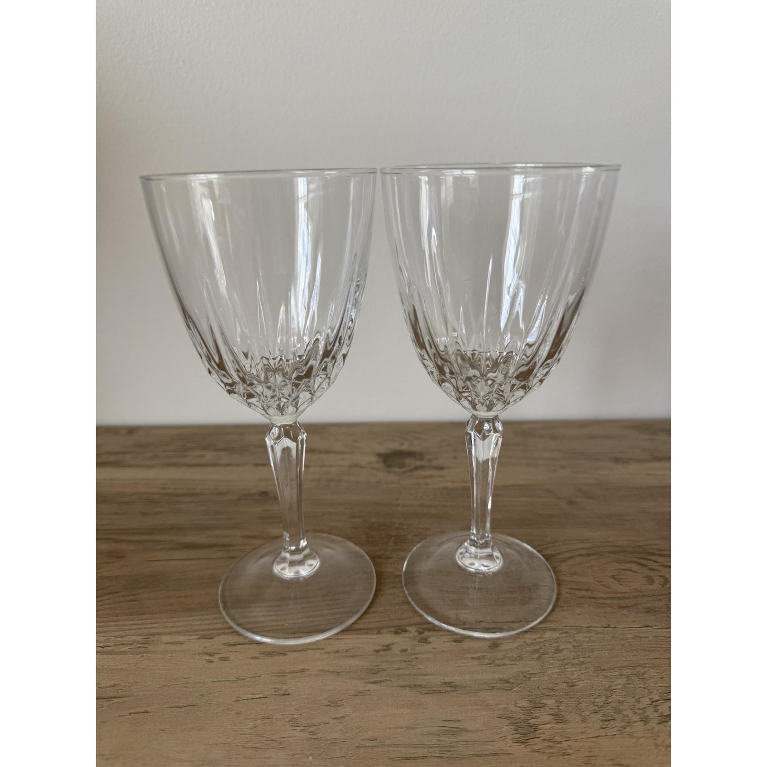 Diamant by Cristal D'Arques Durand Crystal 5.75" Wine Glasses Set of 2