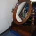 Rare Antique Walnut Tabletop Vanity Mirror