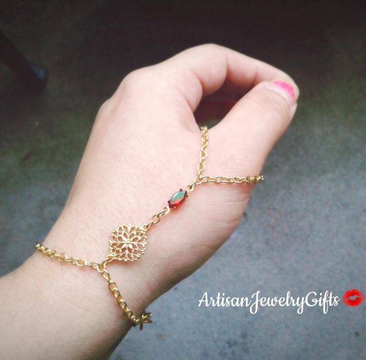Thumb Slave Bracelet Boho Hand Chain