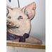 VTG Wooden Clothes Hanger By Annie Phinehart Pig