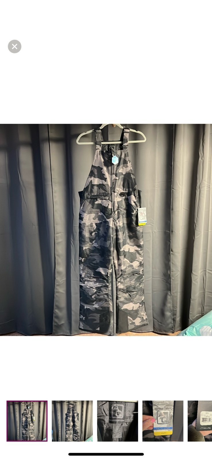Arctic Quest Gray Camouflage Boys Snowsuit