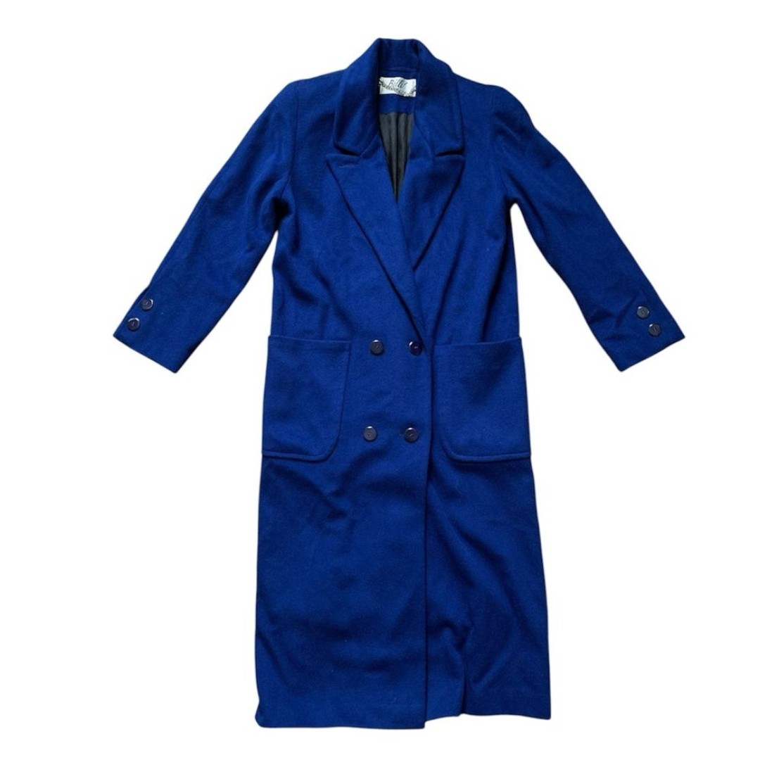 Vintage Billi by BillyCoat Long Blue Wool Blend Peacoat L