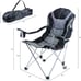 Picnic Time brand Reclining Camp Chair, Beach Chair for Adults, Sports