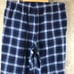 Z3707 Vintage Check Pants, Pajama Pants, Blue, Light Blue, Navy, 90s Y2K