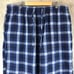 Z3707 Vintage Check Pants, Pajama Pants, Blue, Light Blue, Navy, 90s Y2K