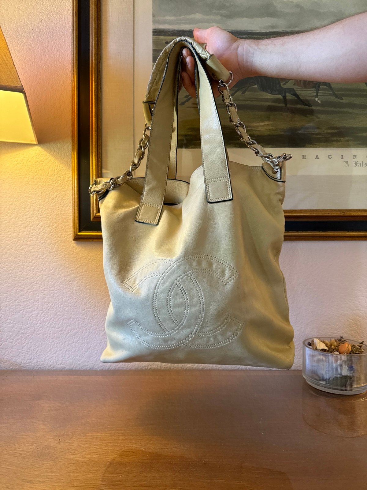 Chanel edgy tote large