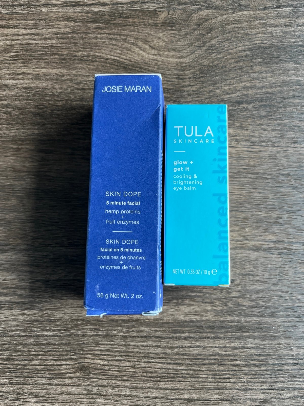 Josie Maran skin dope 5 minute facial + FREE Tula Cooling Eye Balm