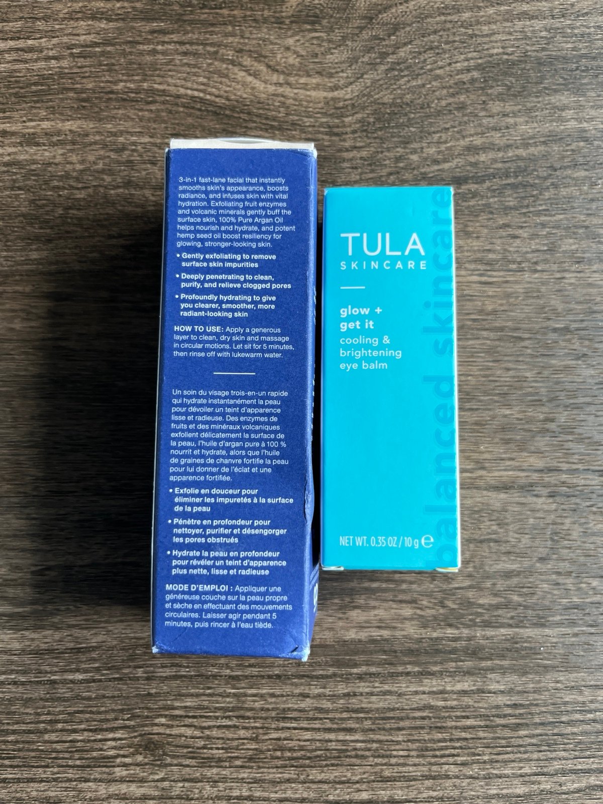 Josie Maran skin dope 5 minute facial + FREE Tula Cooling Eye Balm - detail