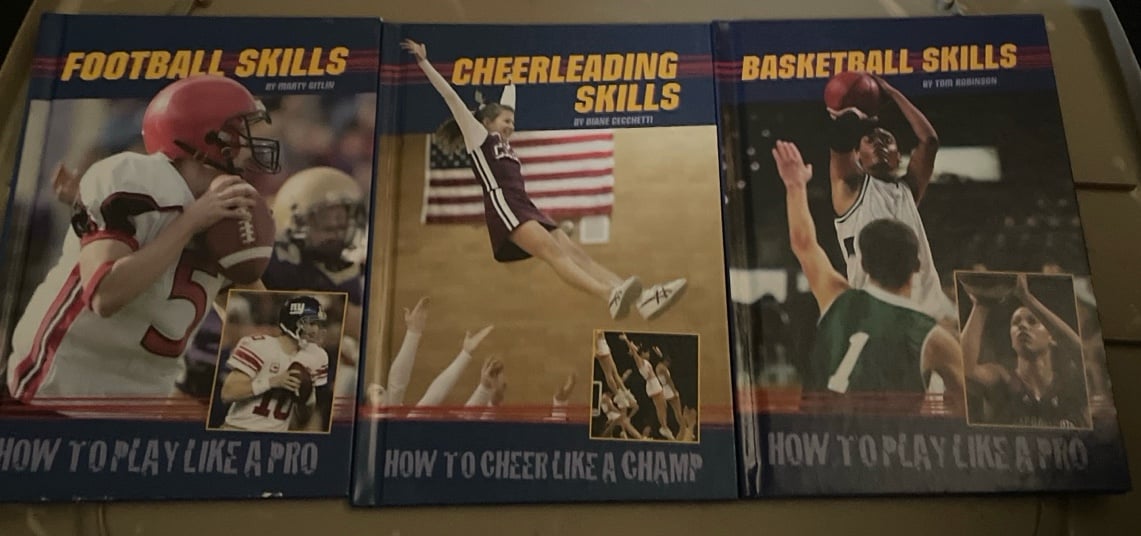 Football skills, basketball skills, cheerleading skills
