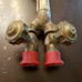 Vintage Victor Welding CUTTING TORCH 315 Handle 1025 CA-1050 2 Barrel Acetylene