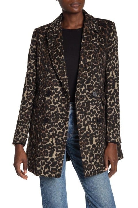 Dolce Cabo Double Breasted Leopard Coat