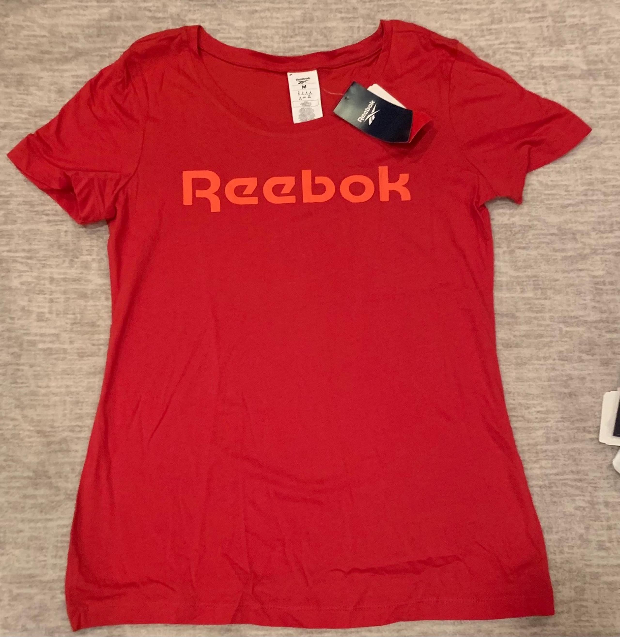Reebok CrossFit Athletic Sport Speedwick Scoopneck Tee Red/orange Women’s Medium