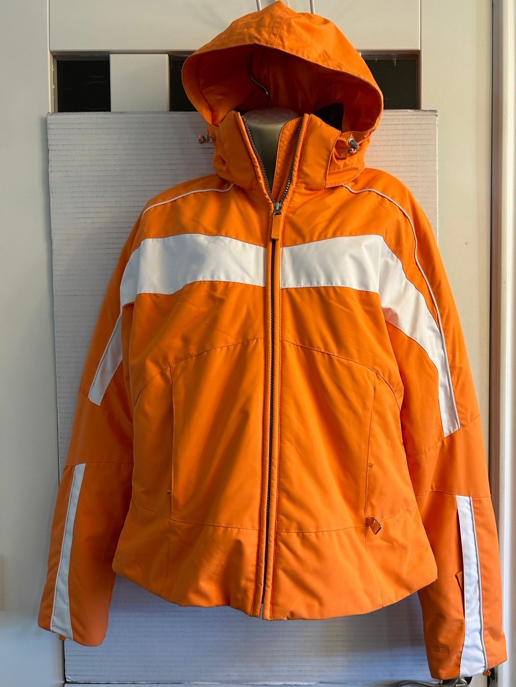 NILS ski/snow boarding winter women jacket full zip with sleeve pocket Sz-12 F15
