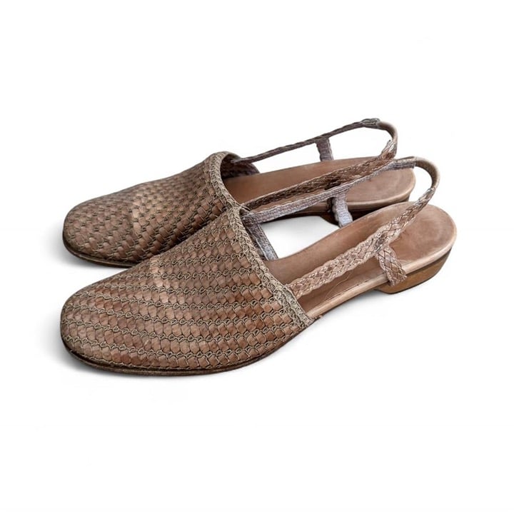 Vintage Sesto Meucci Woven Leather Sandals