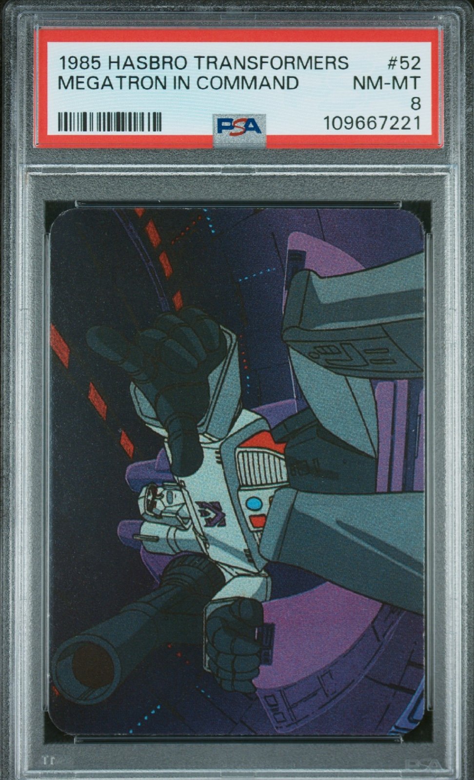 1985 HASBRO TRANSFORMERS #52 MEGATRON IN COMMAND PSA