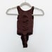 Skims Seamless Sculpt Scoop Neck Bodysuit in Cocoa Brown Size XS