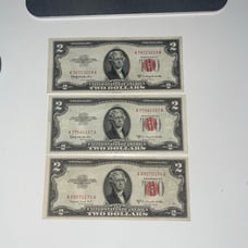 1953C and 1953B 2 Dollar Bills