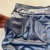 CHRISTIAN LACROIX Luxurious Silver Blue Velvet Wide Leg Pull On Pants/ Tank