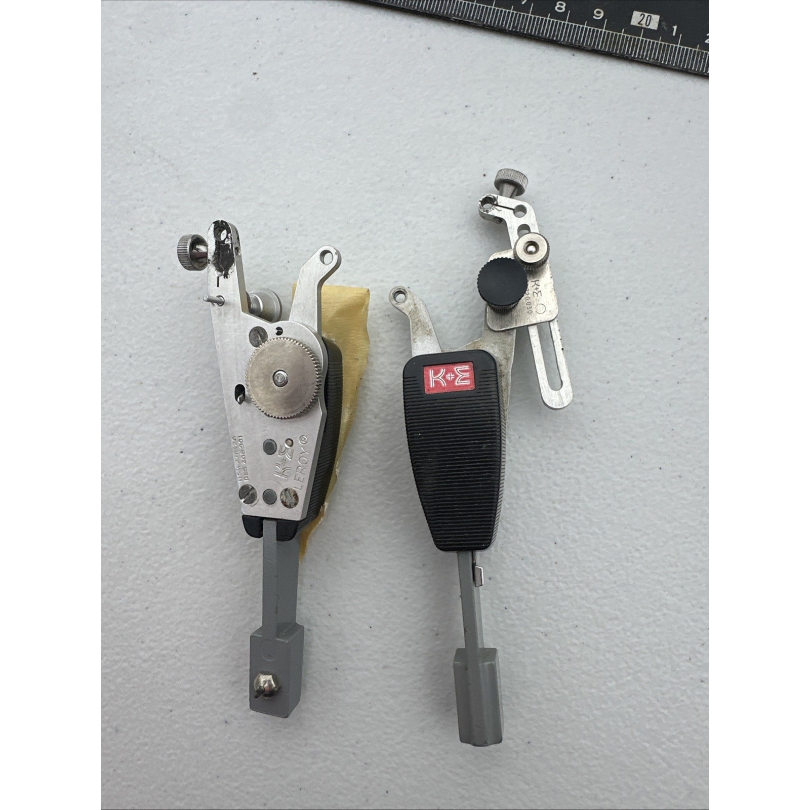 2 K+E Leroy Lettering & Symbols Adjustable Scriber
