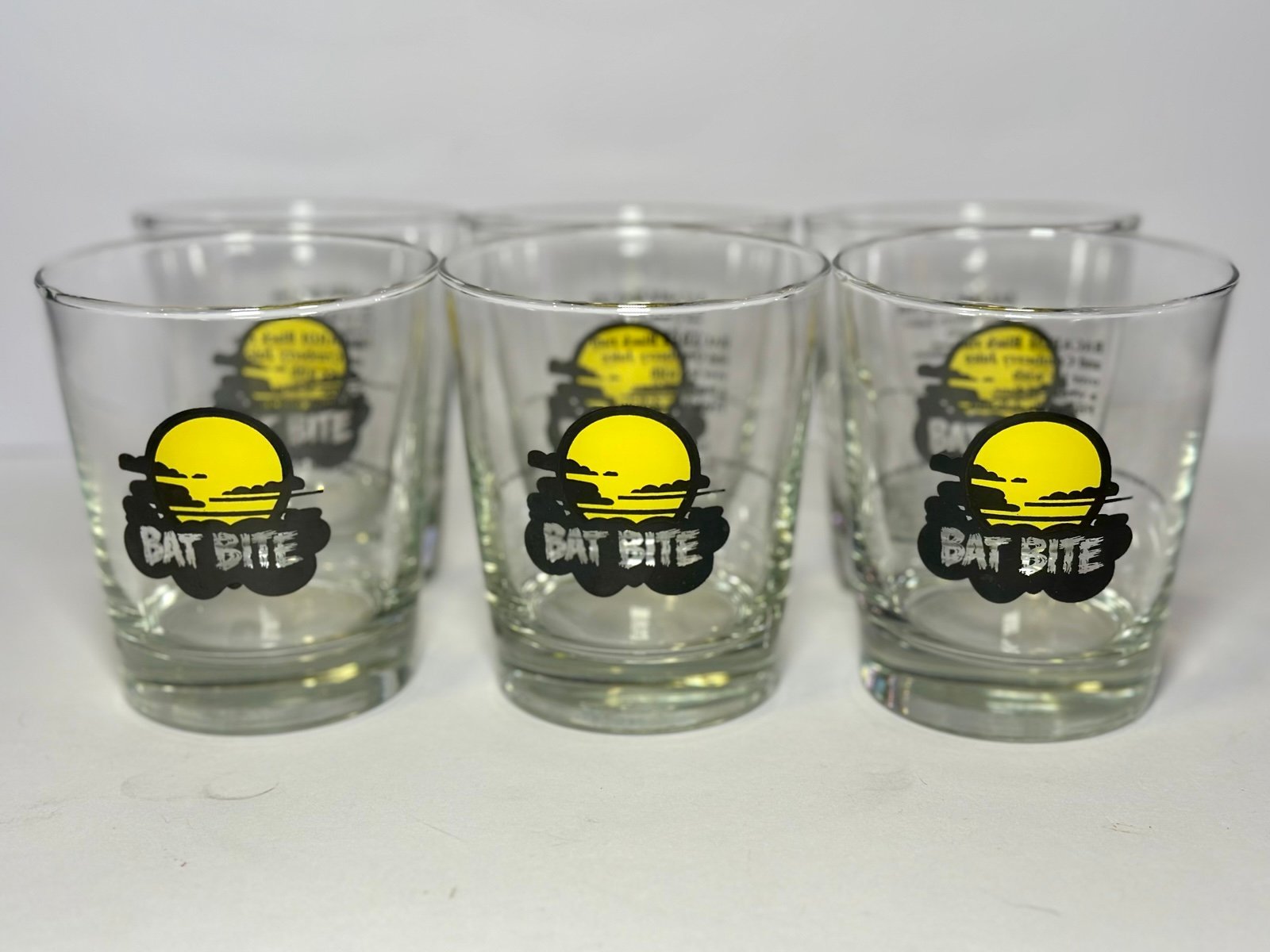 Bacardi Rum Halloween Limited Release Rocks Cocktail Glasses Set of 6 MCM