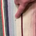 Mexican 1940's ? Vtg Wool Cotton Stripe Saltillo Serape Blanket 62X91 Multicolor